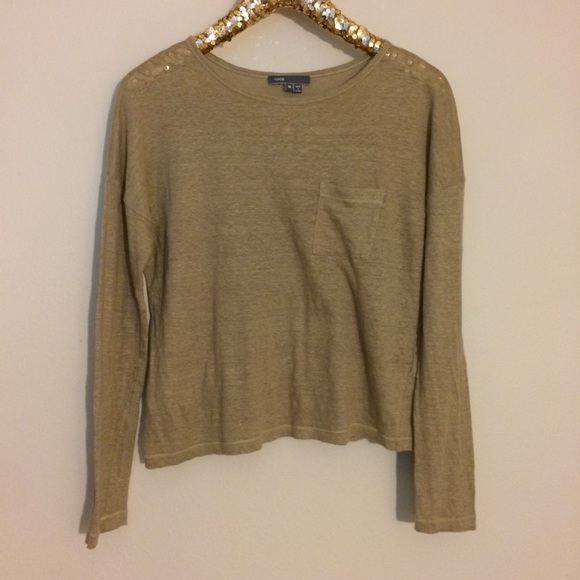 Vince Tops - Vince Linen long sleeve top with pocket M